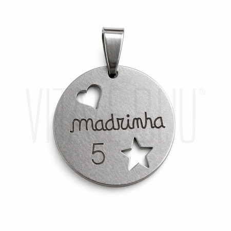 Pendente Redondo “Madrinha” co...
